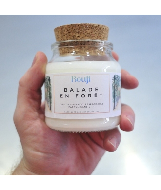 Bouji – Bougies & Fondants parfumés artisanaux | Naturels & faits main en Lorraine Bougie 120gr - Balade en forêt