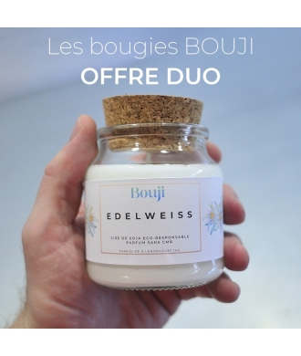 Bouji – Bougies & Fondants parfumés artisanaux | Naturels & faits main en Lorraine Bougies 120gr - OFFRE DUO