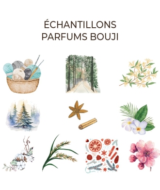 Bouji – Bougies & Fondants parfumés artisanaux | Naturels & faits main en Lorraine Echantillons parfums