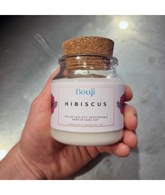 Bouji – Bougies & Fondants parfumés artisanaux | Naturels & faits main en Lorraine Bougie 120gr - Hibiscus