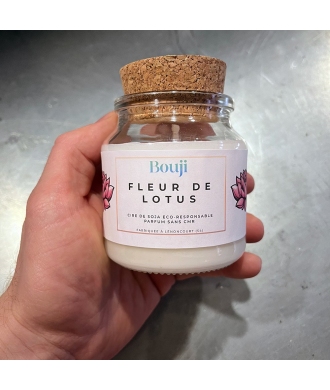 Bouji – Bougies & Fondants parfumés artisanaux | Naturels & faits main en Lorraine Bougie 120gr - Fleur de Lotus