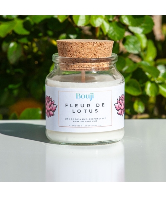 Bouji – Bougies & Fondants parfumés artisanaux | Naturels & faits main en Lorraine Bougie 120gr - Fleur de Lotus