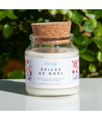 Bouji – Bougies & Fondants parfumés artisanaux | Naturels & faits main en Lorraine Bougie 120gr - Epices de Noël