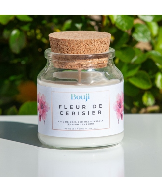 Bouji – Bougies & Fondants parfumés artisanaux | Naturels & faits main en Lorraine Bougie 120gr - Fleur de cerisier