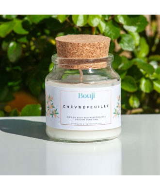 Bouji – Bougies & Fondants parfumés artisanaux | Naturels & faits main en Lorraine Bougie 120gr - Chèvrefeuille