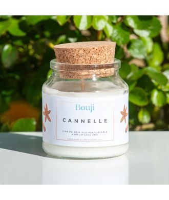 Bouji – Bougies & Fondants parfumés artisanaux | Naturels & faits main en Lorraine Bougie 120gr - Cannelle