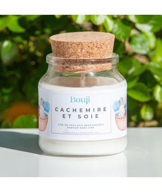 Bouji – Bougies & Fondants parfumés artisanaux | Naturels & faits main en Lorraine Bougie 120gr - Cachemire et soie