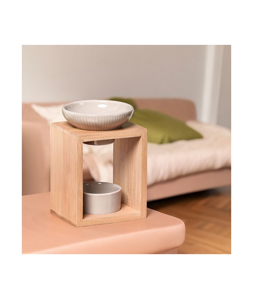 Brûleur en Bambou et Céramique Yona