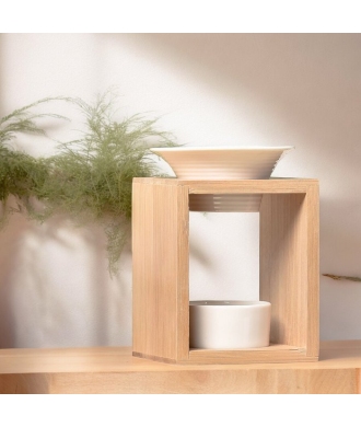 Brûleur en Bambou et Céramique Arina