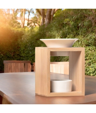 Brûleur en Bambou et Céramique Arina